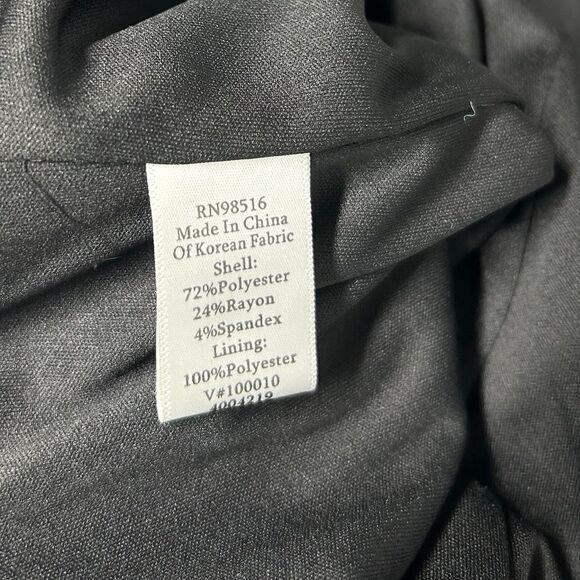 NWT Coldwater Creek Solid Black Sleeveless Vneck Mini Dress Circle Skater Dress - Picture 6 of 6